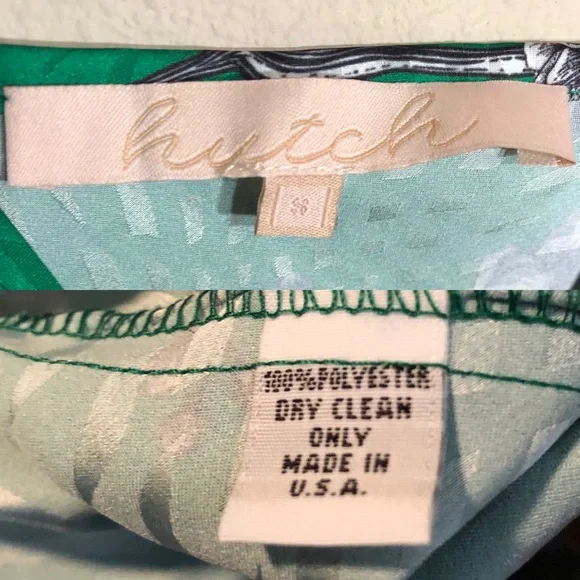 Hutch Emerald Green Floral Printed Slip Dress - Picture 6 of 6